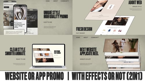 Modern Website and Mobile App Showcase Promotion Video Template