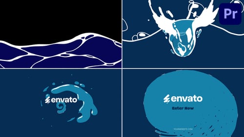 Abridor de logotipos Sea Wave para Premiere Pro