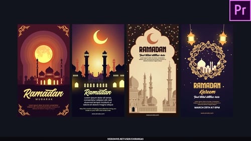 Historias de felices Ramadán para Premiere Pro