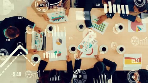 Team Brainstorming During Business Meeting