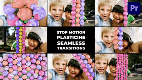 Stop Motion Plasticine Seamless Transitions | Premiere Pro MOGRT