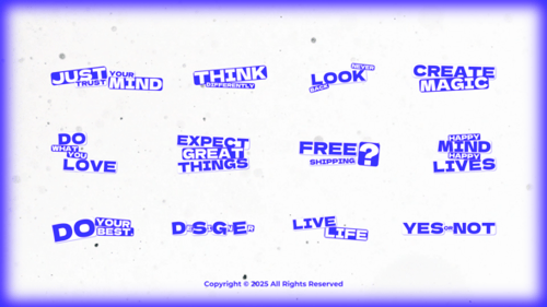 Dynamic Boxed Text Animation with Bold Titles