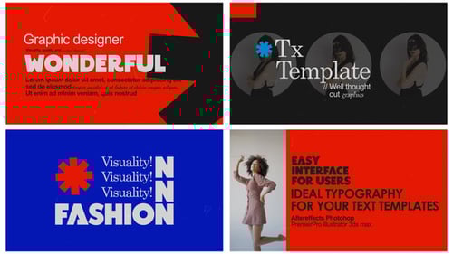 Dynamic Animated Text Opener with Bold Modern Graphics