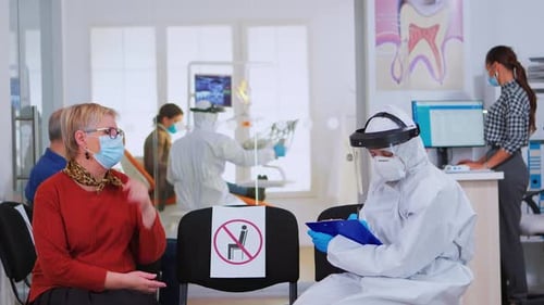 Dental Office Waiting Room During Coronavirus Pandemic