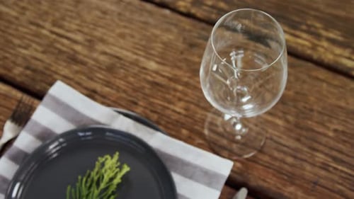 Various cutlery on wooden table 4k