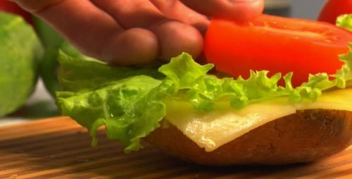 Making a Fresh Healthy Sandwich at Home