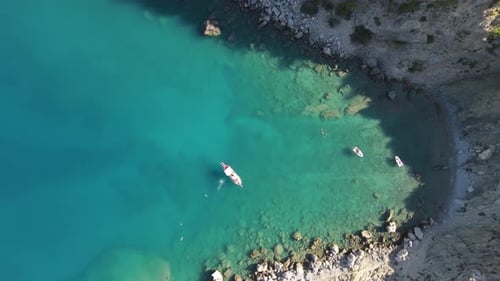 Crique de bateau de natation aérienne