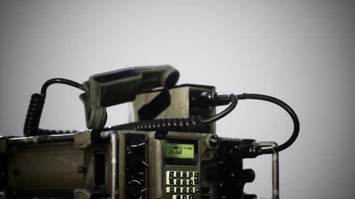3D Military Communication Radio Device Spin
