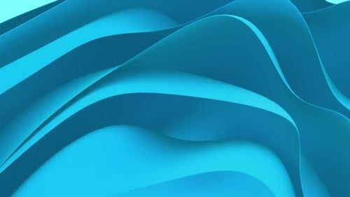 Modern Blue Fluid Wavy Layers Loop Background