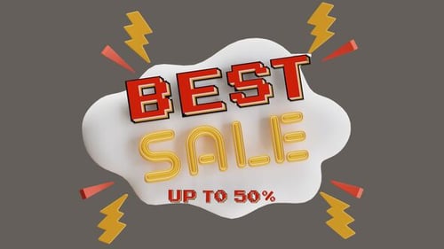 3D Animation of Best Sales provides limited time offers