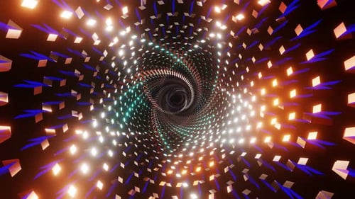 Tunnel VJ Loop de flashs lumineux