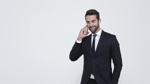 Businessman Taking a Call