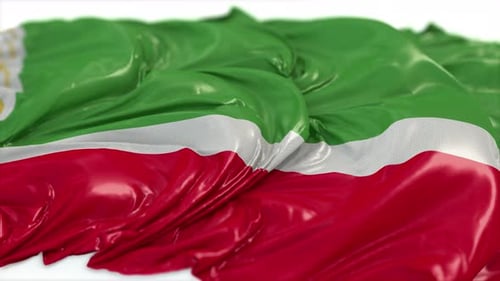 Realistic Waving Flag Animation with Textured Fabric