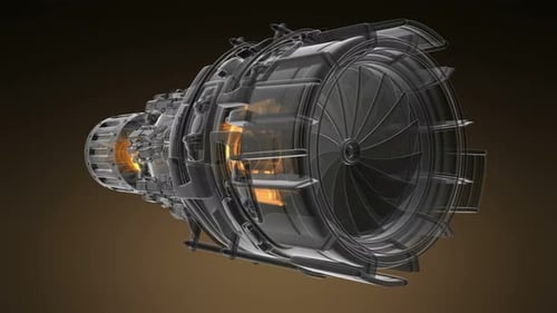 Turbine mit Strahltriebwerk