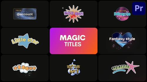 Magic Titles | Premiere Pro MOGRT