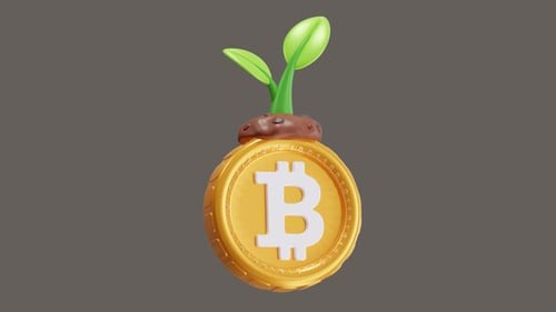 3D Animation of Investment Growth In Bitcoin
