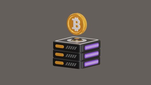 3D-Animationen von Bitcoin-Servern spielen eine wichtige Rolle