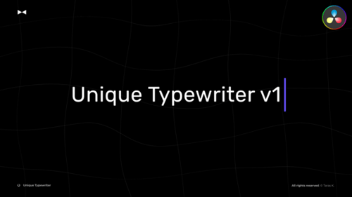 Unique Typewriter \ DR