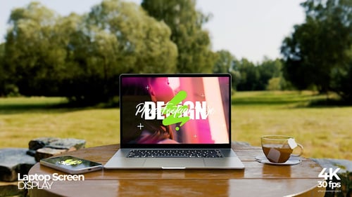 Laptop Screen Mockup Display Premiere