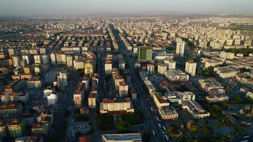Sunset View Of City