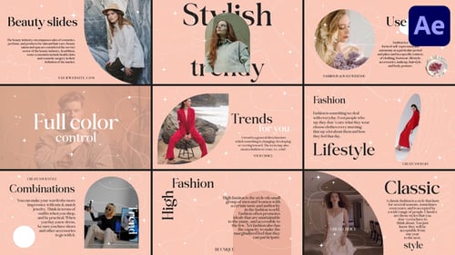Elegant Fashion Slideshow with Sparkling Transitions