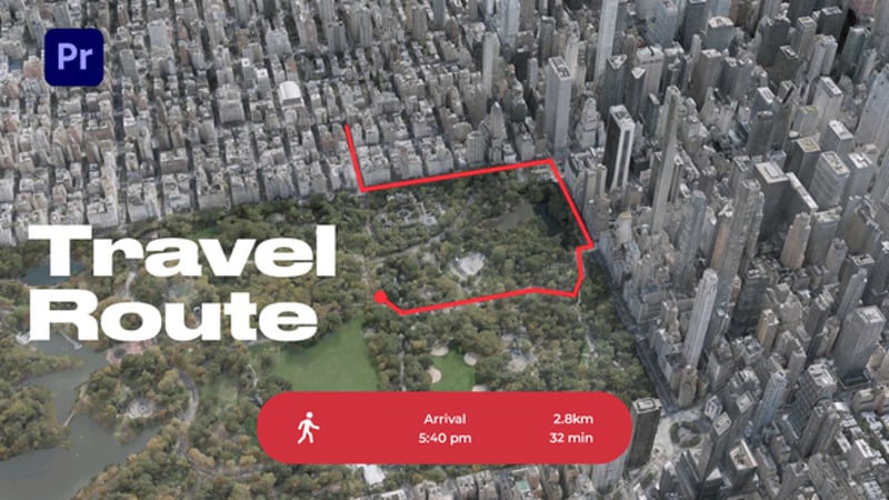 Map Route Animations, Elements ft. world map & charts - Envato