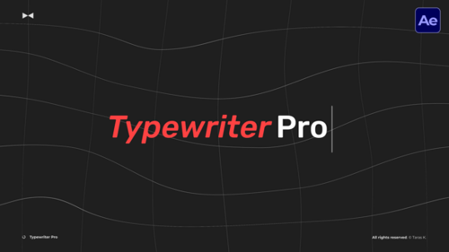 Typewriter Pro \ AE