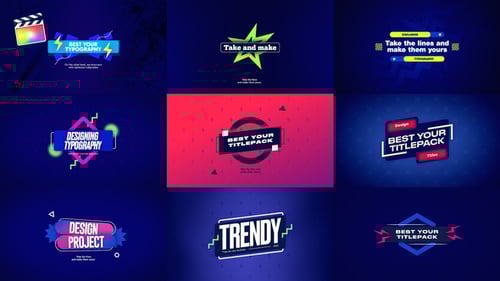 Dynamic Colorful Modern Titles with Bold Animated Typography