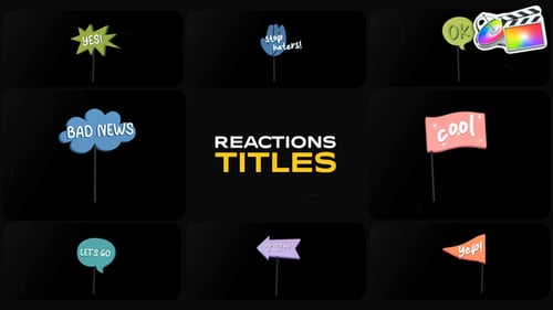 Reactions Titles | FCPX