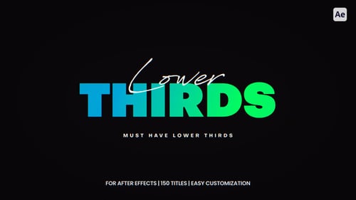 Must-Have Lower Thirds For After Effects