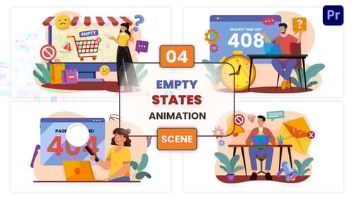 Empty States Animation Scene, Elements ft. 2d animation & after effects ...