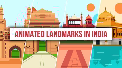 Animated Landmarks In India