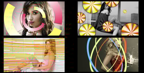 Colorful Geometric Animated Transitions Pack