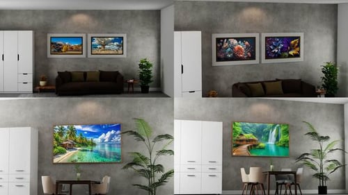 Poster Frame in the Room Mockup MOGRT