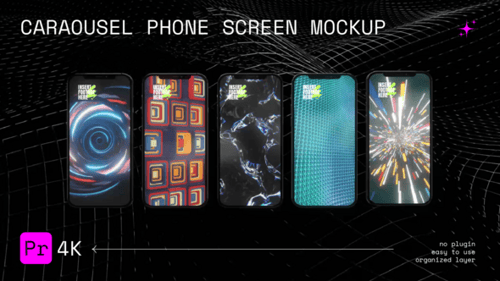 Caraousel Phone Screen Mockup