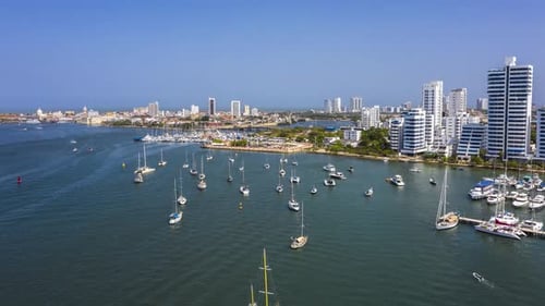 Altstadt von Cartagena von der Marina Bay