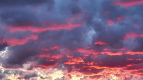 Red clouds at dusk