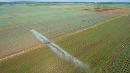 Irrigation System on Agricultural Land