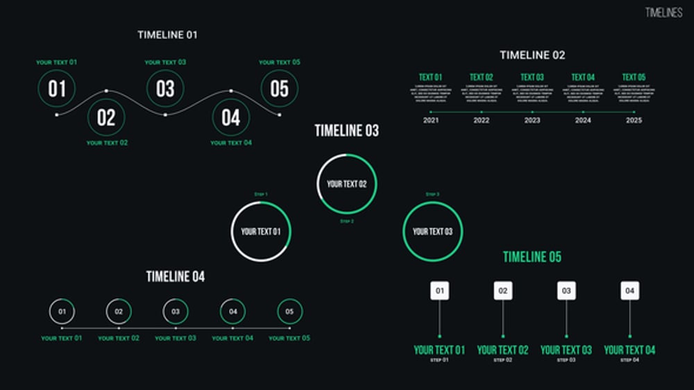 Modern Animated Timeline Infographics for Business Presentations ...
