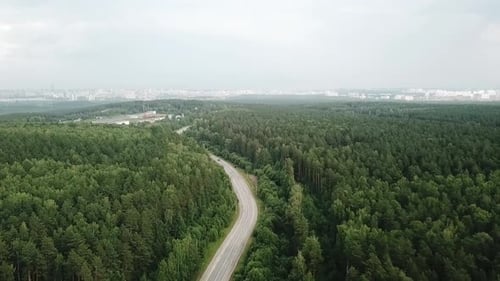 Estrada Rodoviária com Vista Superior