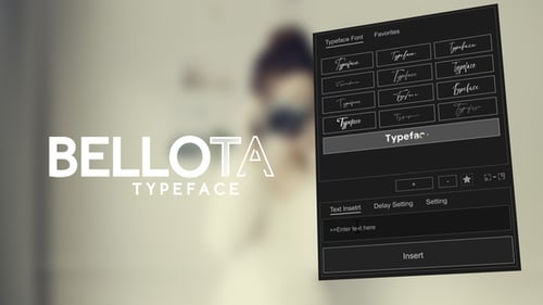 Animated Typeface - Bellota