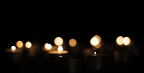 Candles Flickering and Dying Out