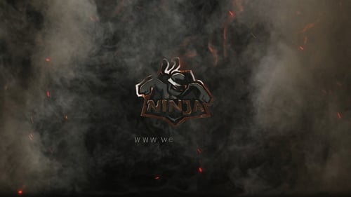 Intense Fire Explosion Logo Reveal with Smoke Effects