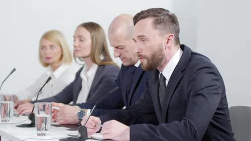 Business Professionals at a Corporate Conference