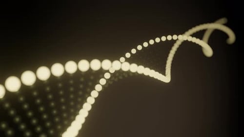 DNA chain video footage.