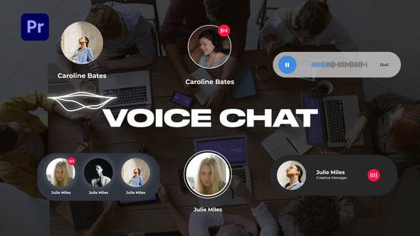 Modern Voice Chat Interface and Soundwave Overlays, Titles ft. voice ...