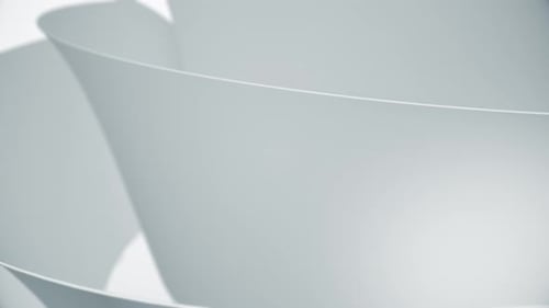 Elegant Abstract Minimalist Waving White Curves Background