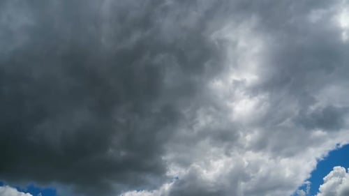 Dramatic Cloudscape with Billowing Storm Clouds