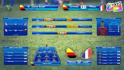 Sport Games Lower Thirds | DaVinci Resolve