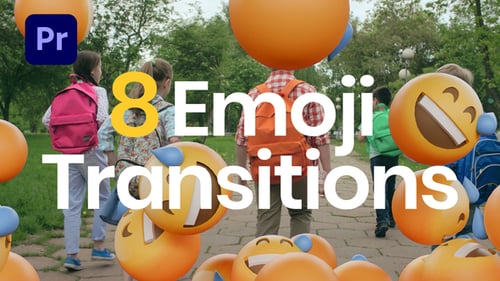 8 Emoji Transitions (MOGRT)